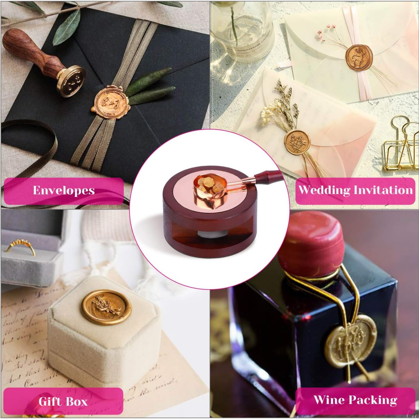 Wax Seal Set Includes 200 Gold - مراجعة Wax Seal Stamp Set وسعره