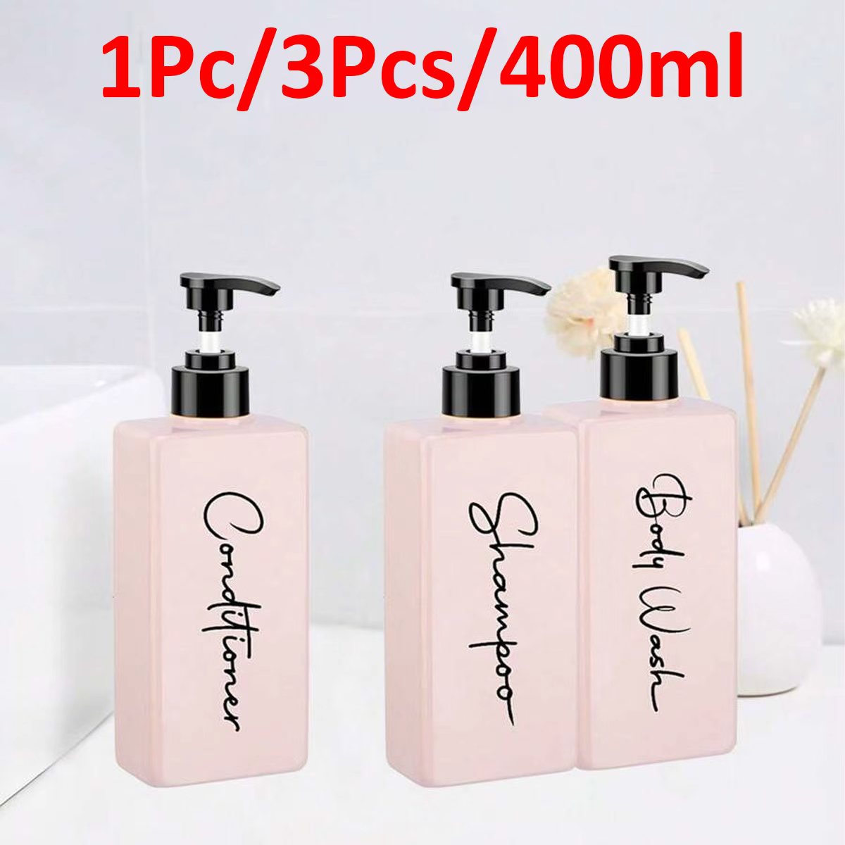 3-Pack 400ml Soap Dispenser wi - مراجعة Gel Refill Pack وسعره