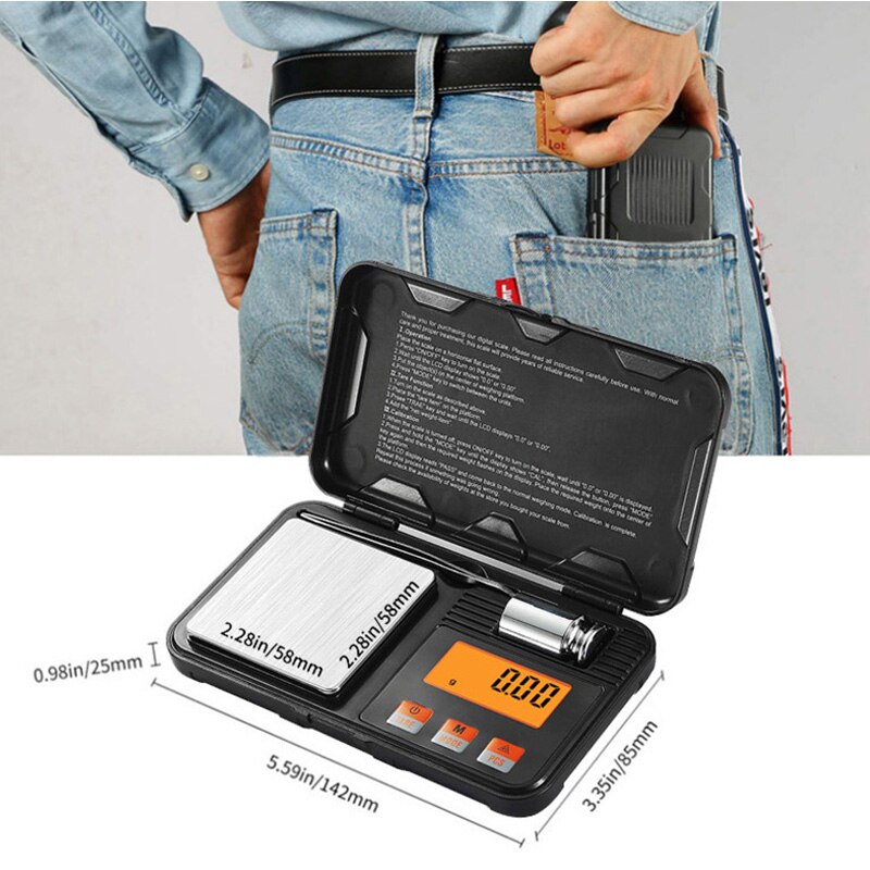 Digital Mini Scale 200g/0.01g  - مراجعة Tape Dispenser Weighted وسعره