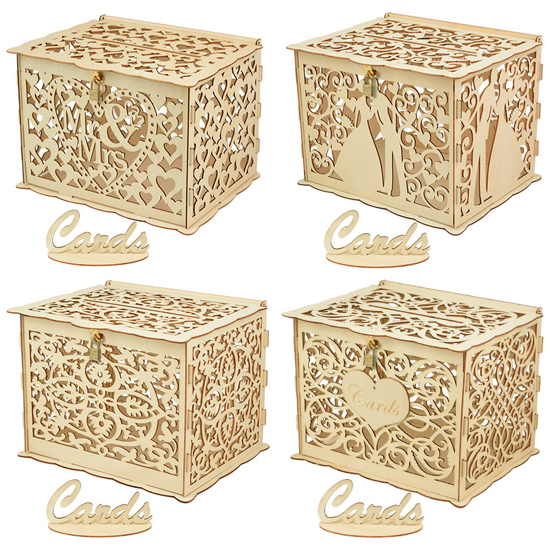 30X24X21cm DIY Wedding Gift Ca - مراجعة Card Index Box وسعره