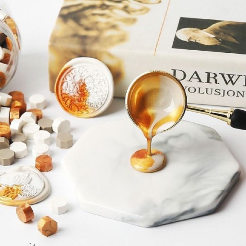 200PCS Wax Beads Wax Lacquer f - مراجعة Wax Seal Stamp Set وسعره