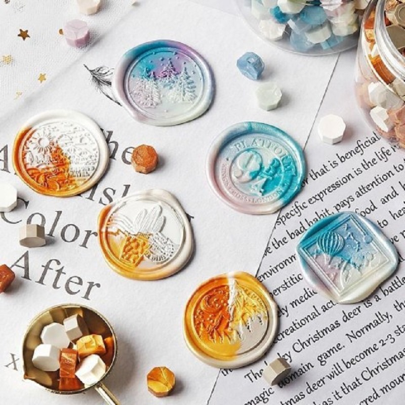 200PCS Wax Beads Wax Lacquer f - مراجعة Wax Seal Stamp Set وسعره