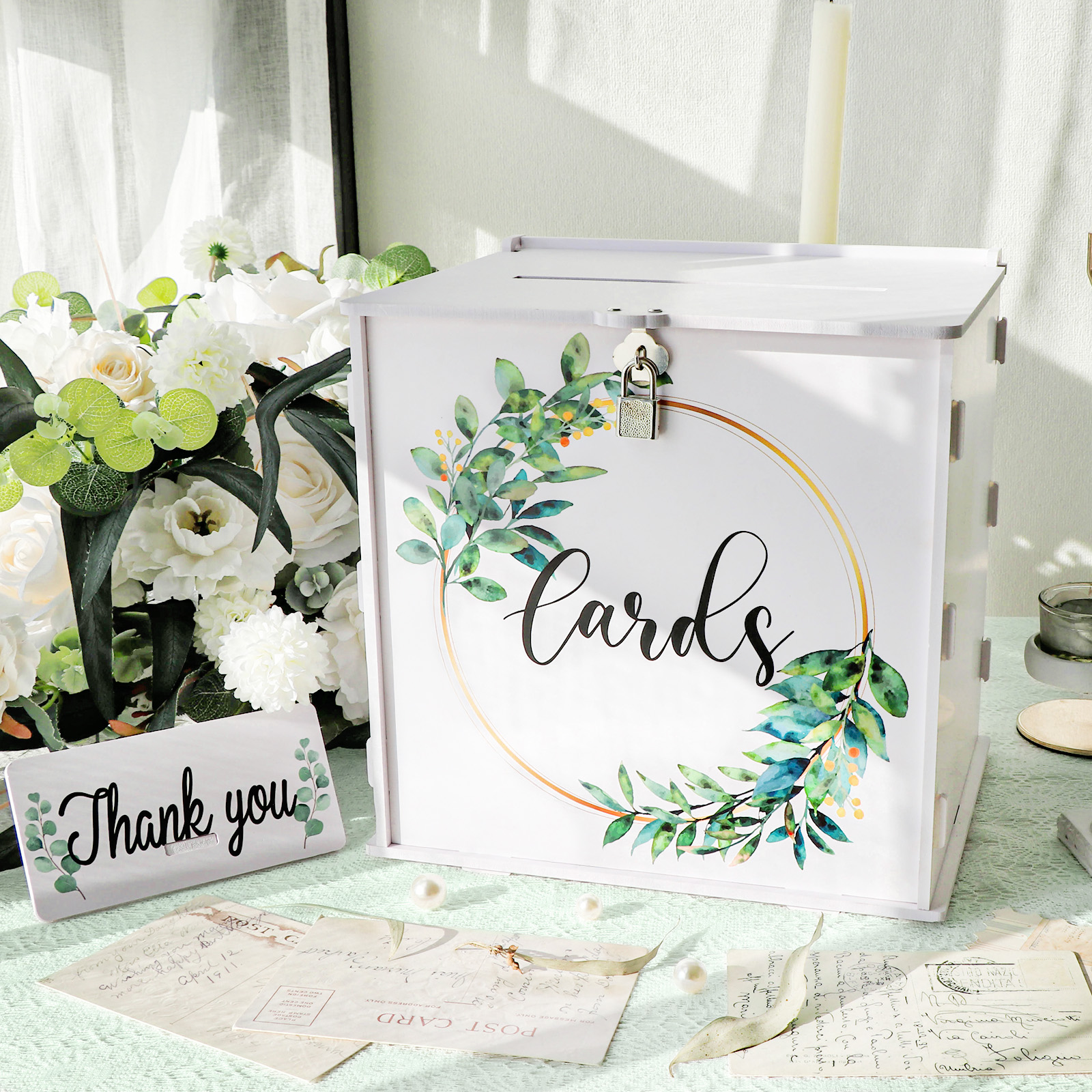 Wedding Card Box with Lock, PV - مراجعة Card Index Box وسعره