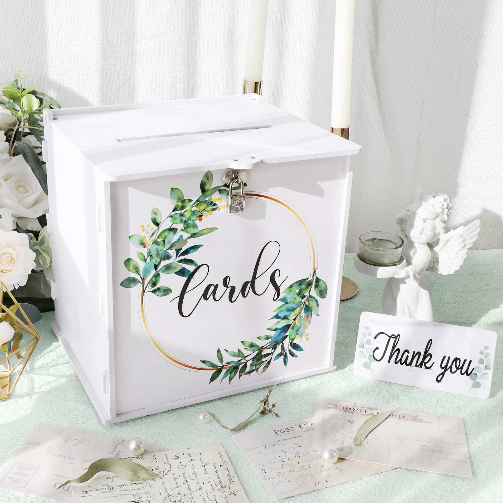 Wedding Card Box with Lock, PV - مراجعة Card Index Box وسعره
