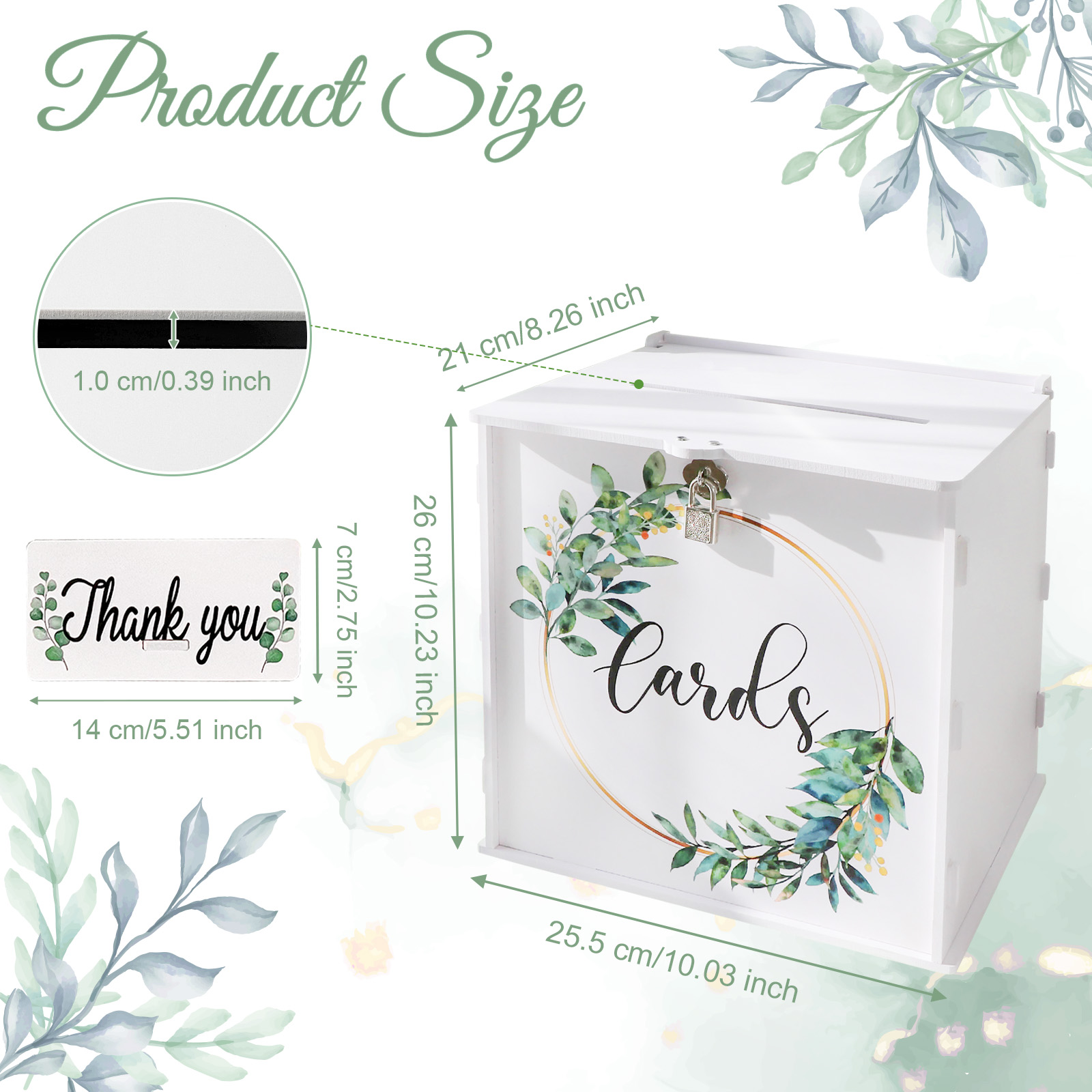 Wedding Card Box with Lock, PV - مراجعة Card Index Box وسعره