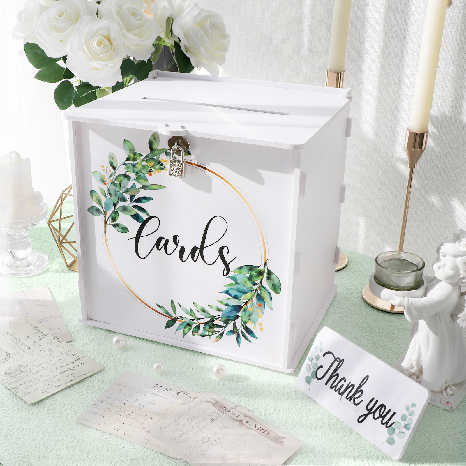 Wedding Card Box with Lock, PV - مراجعة Card Index Box وسعره