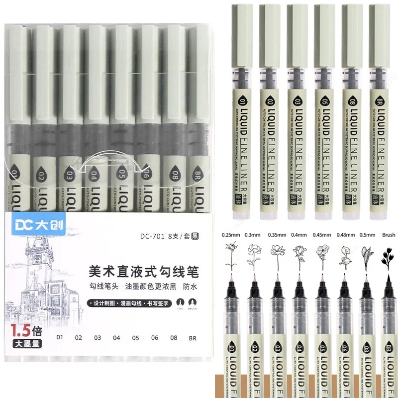 12 Tibs Black Pen Fine Line Sk - مراجعة Correction Pen Fine وسعره