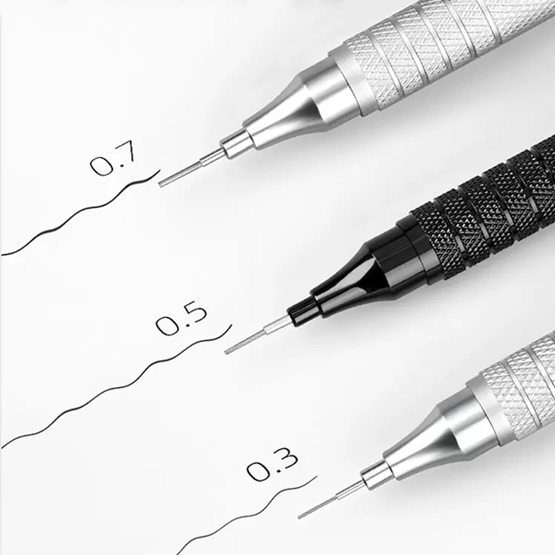 0.3 0.5 0.7 0.9 2.0mm Drawing  - مراجعة Mechanical Pencil 0.3 وسعره