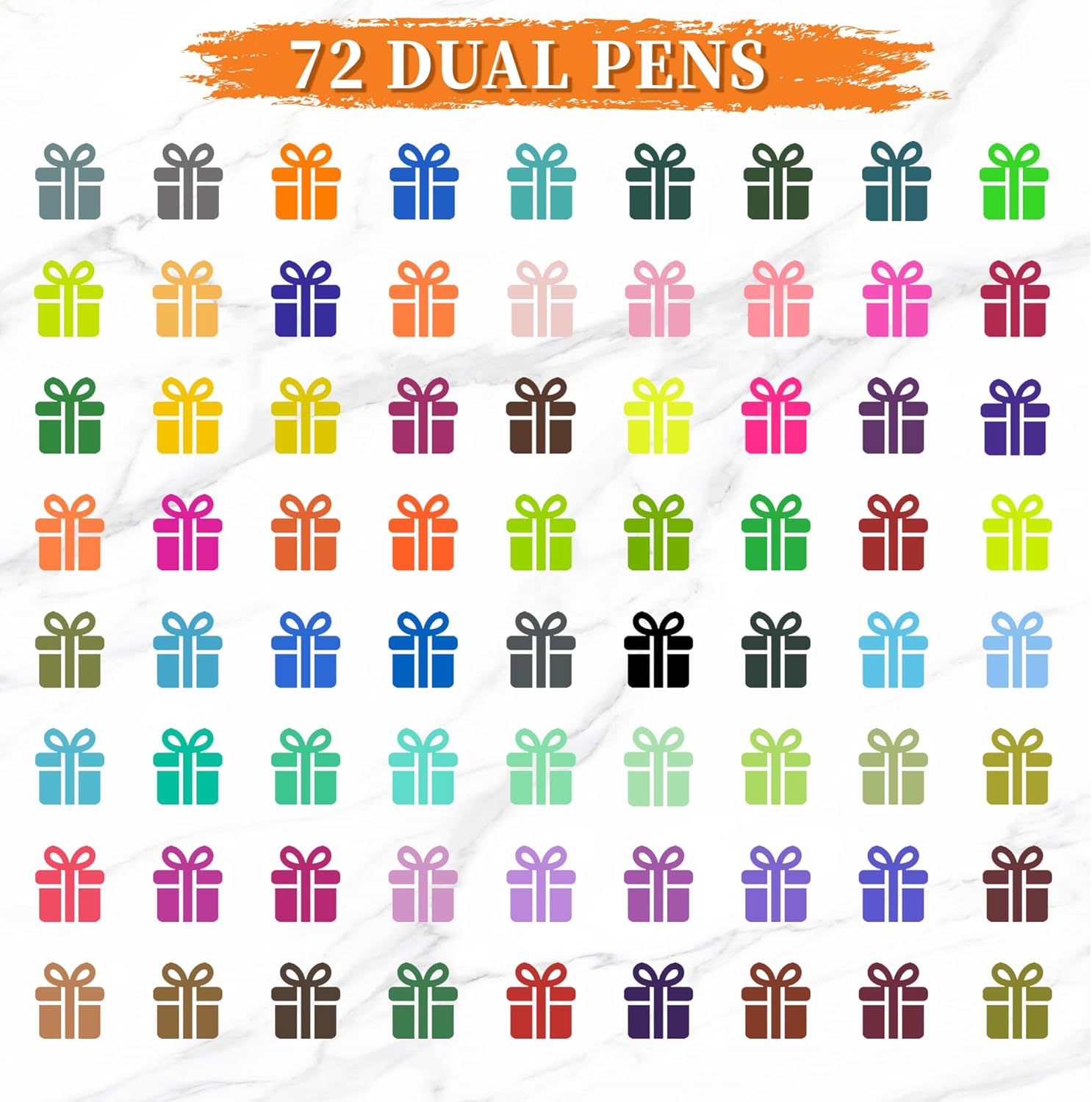 72 Color Dual Tip Brush Pens,  - مراجعة Correction Pen Fine وسعره