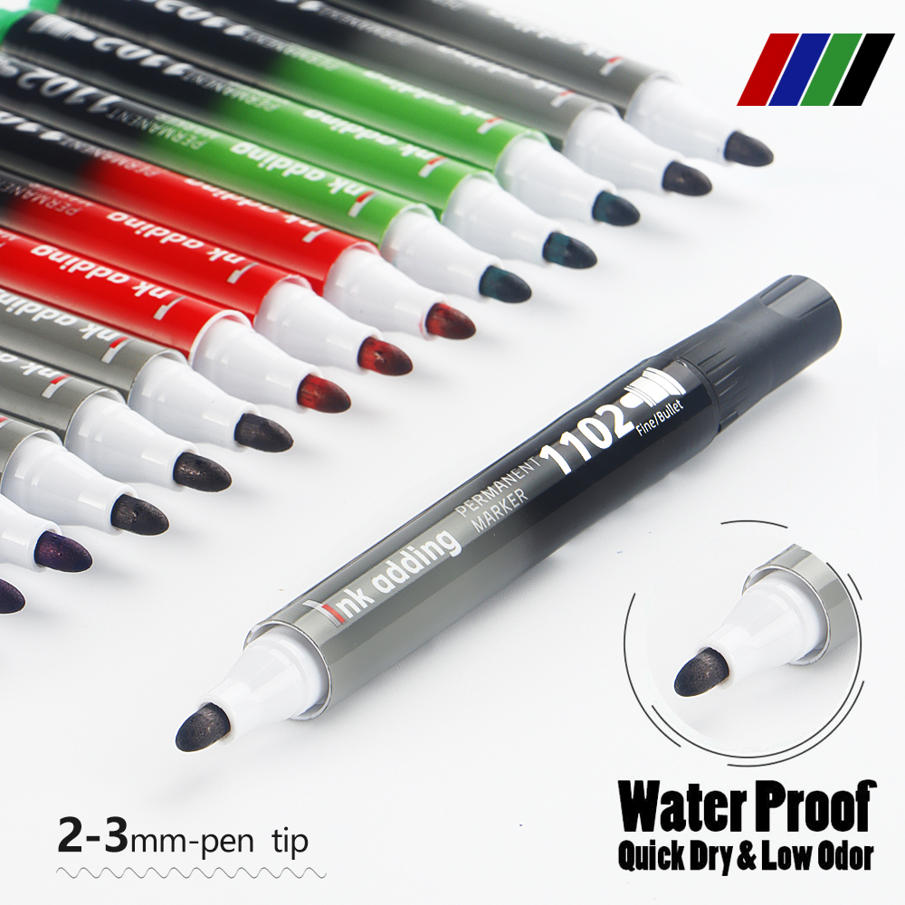4/6/12 pcs/Set Permanent Marke - مراجعة Correction Pen Fine وسعره