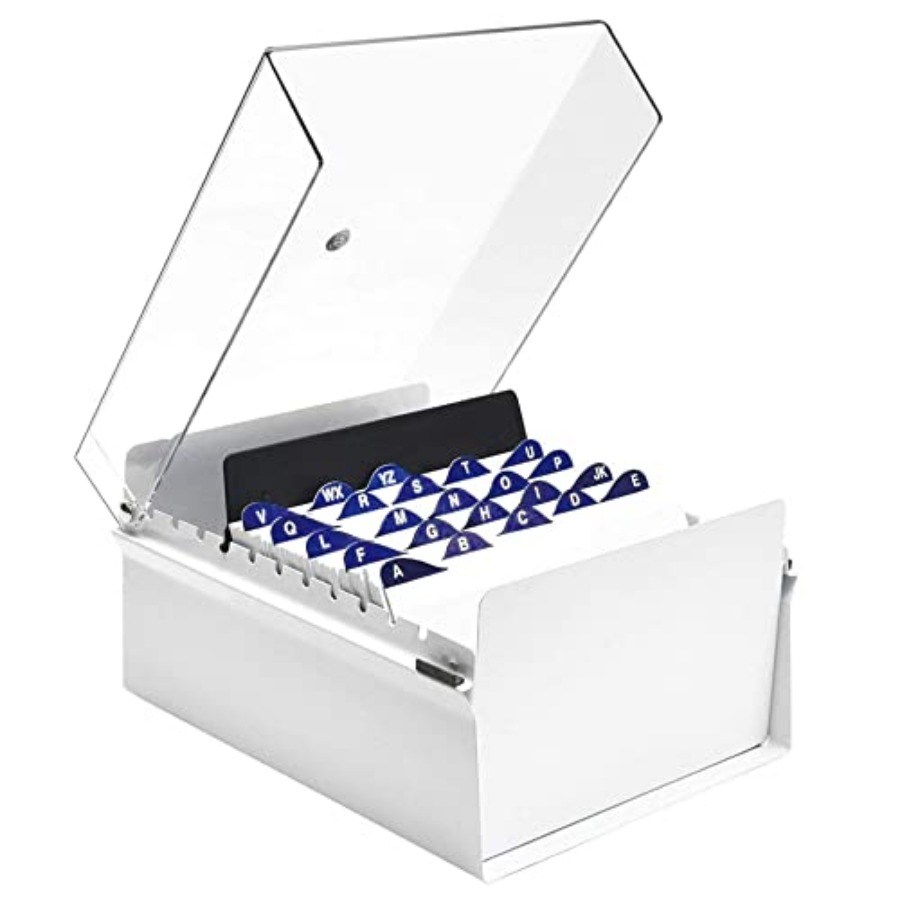 5 X 8 Card File Holder Organiz - مراجعة Index Card Holder وسعره