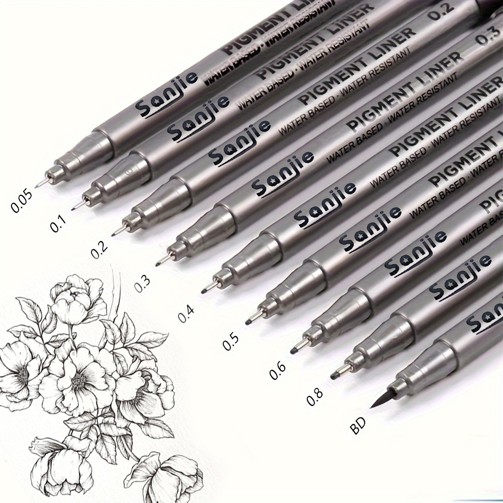 9-Piece Fine Line Waterproof I - مراجعة Correction Pen Fine وسعره