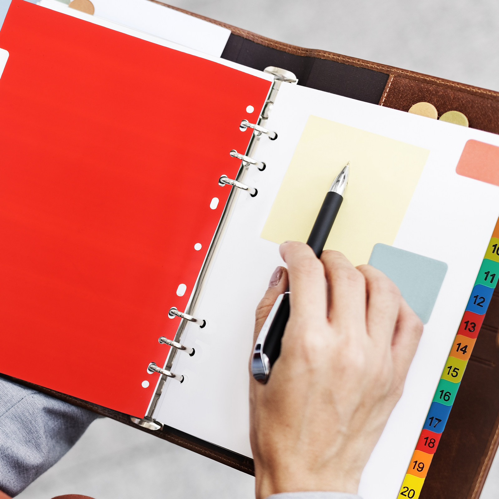 20 Pages A4 Colorful Plastic B - مراجعة Tab Divider A4 وسعره