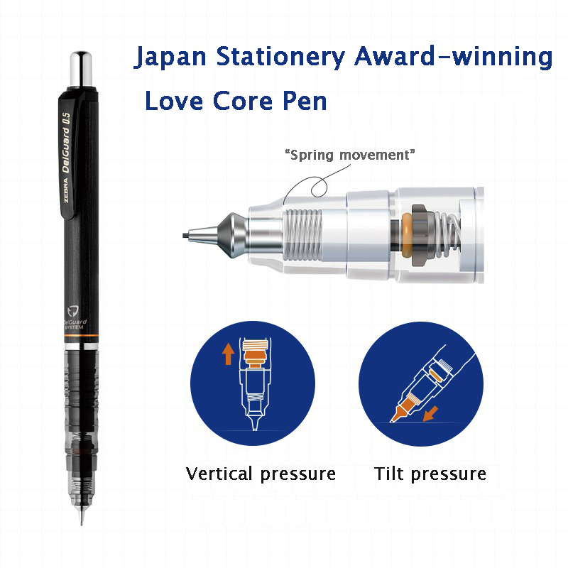 ZEBRA DelGuard Mechanical Penc - مراجعة Mechanical Pencil 0.3 وسعره