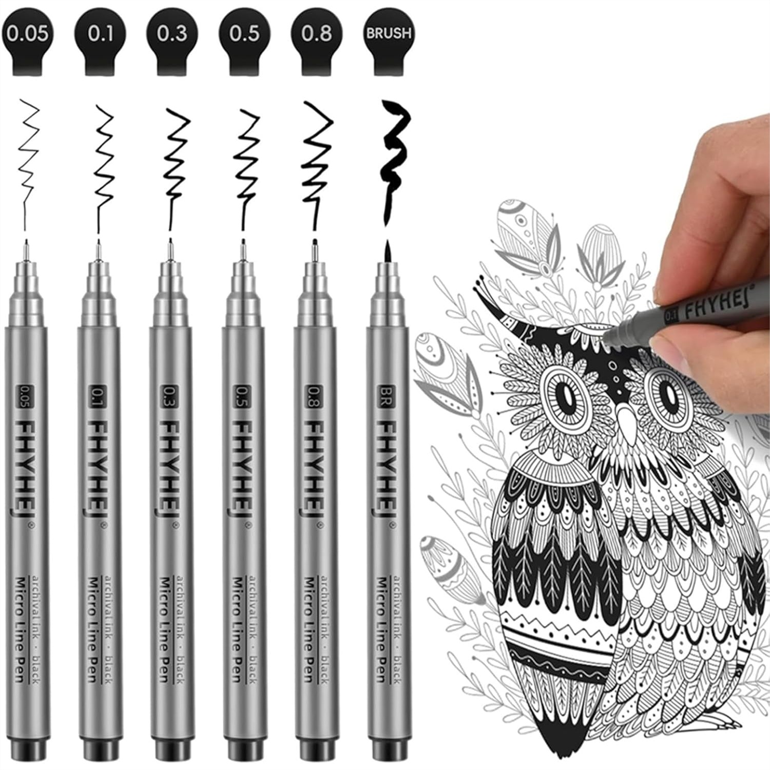 Micro Fineliner Drawing Art Pe - مراجعة Archive Box Set وسعره