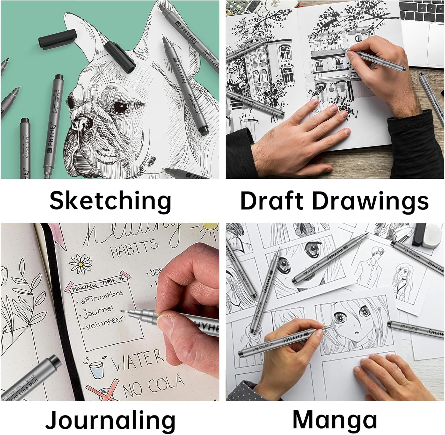 Micro Fineliner Drawing Art Pe - مراجعة Archive Box Set وسعره