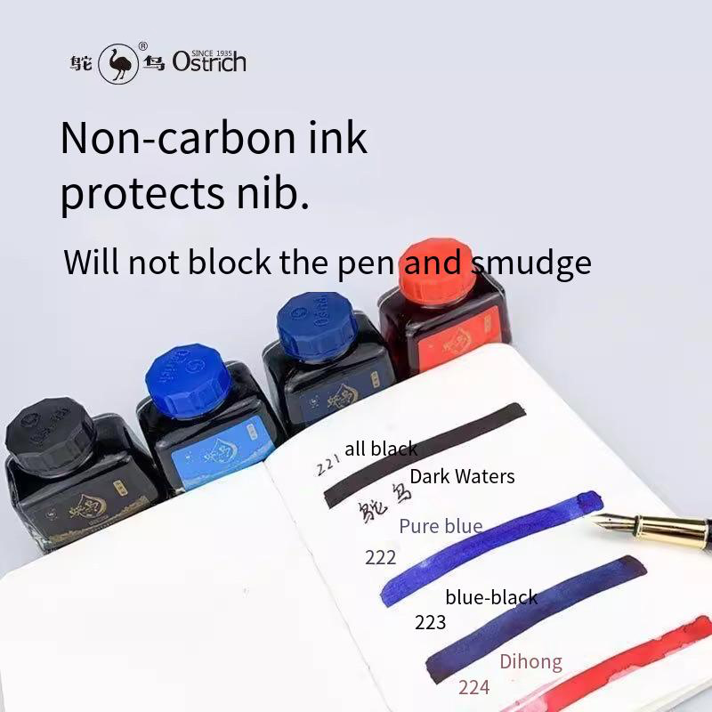 Ostrich 2-Series Fountain Pen  - مراجعة Fountain Pen Bottled Ink وسعره