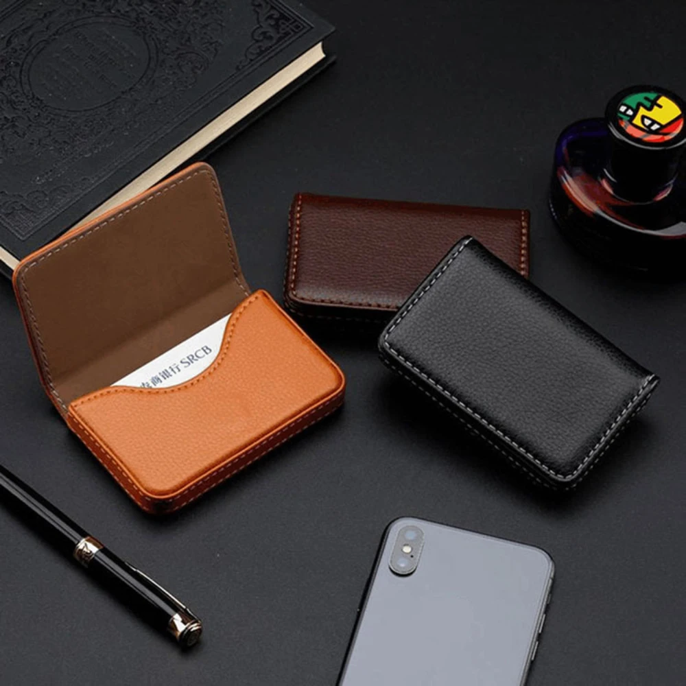 Sized Stitched PU Leather Cred - مراجعة Index Card Holder وسعره