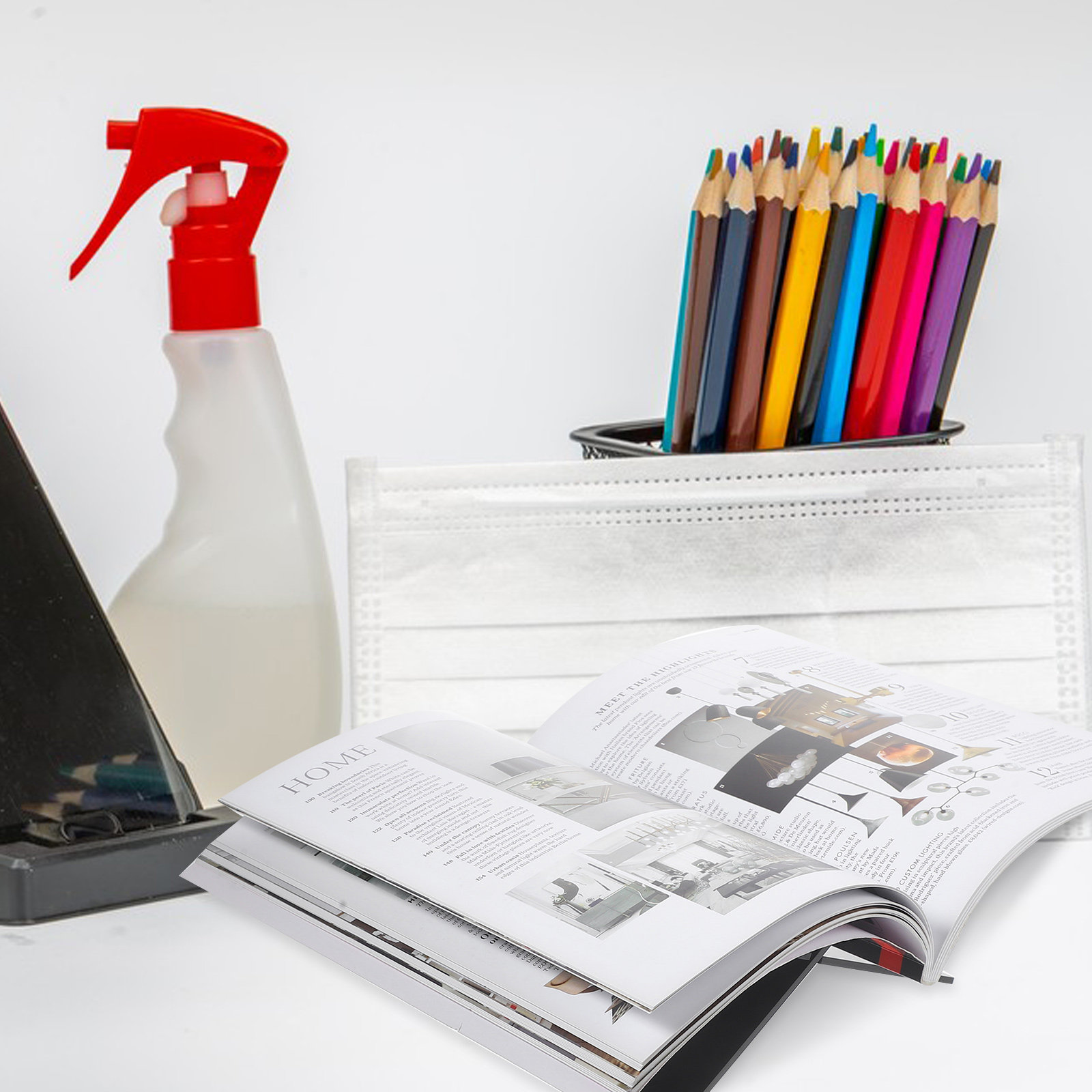 1Set Acrylic Book Holder Stand - مراجعة Magazine Holder Rack وسعره