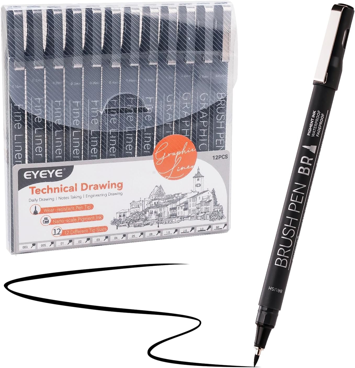 Micro Fineliner Pens Set, 12 B - مراجعة Archive Box Set وسعره