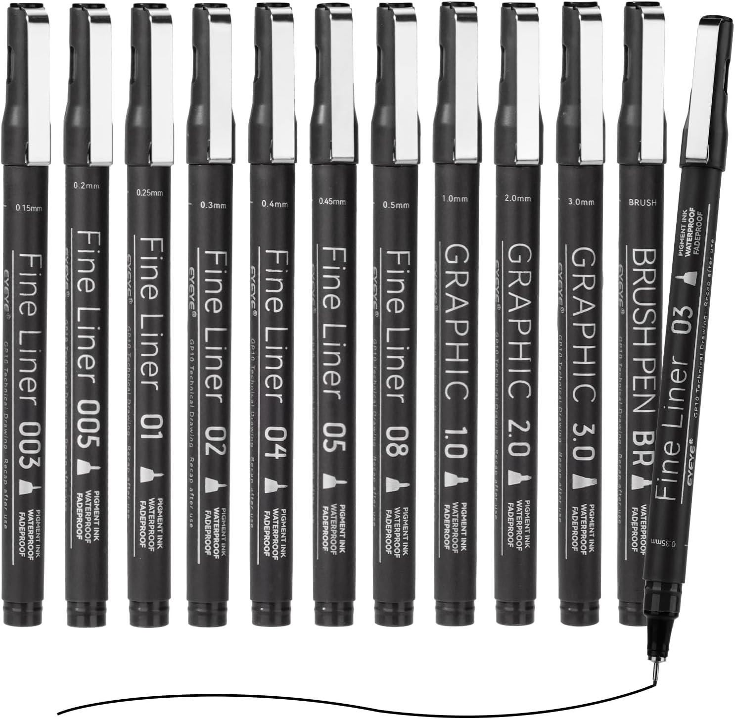 Micro Fineliner Pens Set, 12 B - مراجعة Archive Box Set وسعره