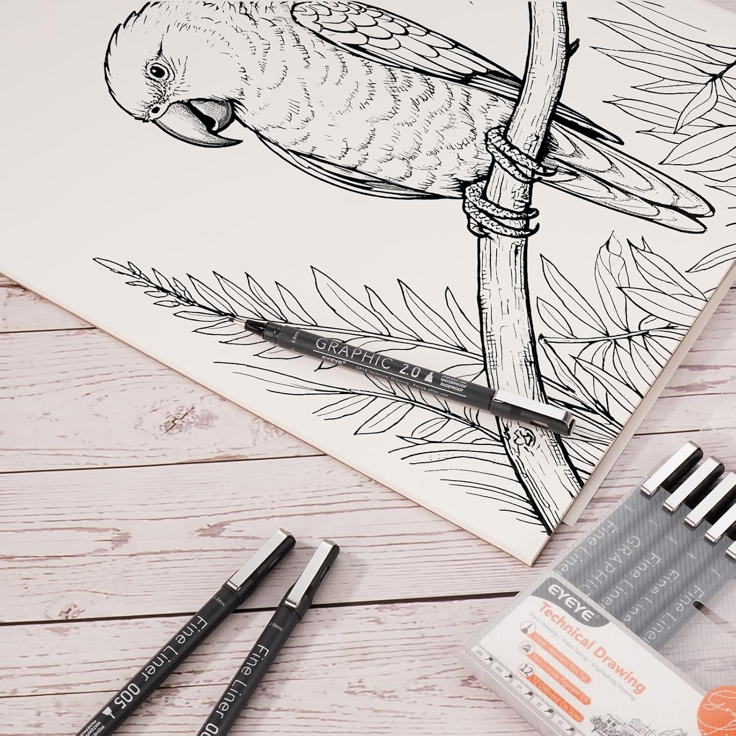 Micro Fineliner Pens Set, 12 B - مراجعة Archive Box Set وسعره