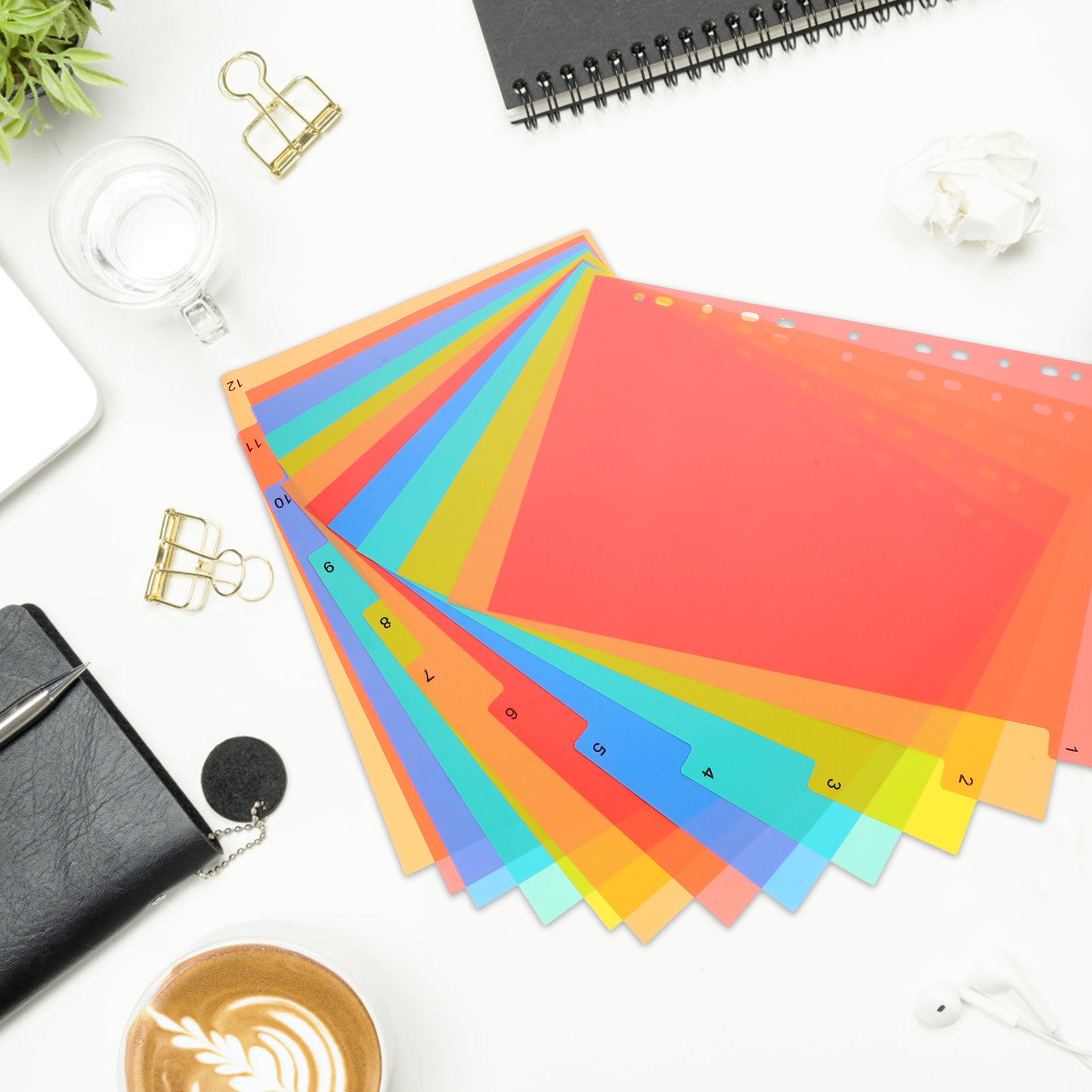 Binder Dividers A4 Colored Pla - مراجعة Tab Divider A4 وسعره