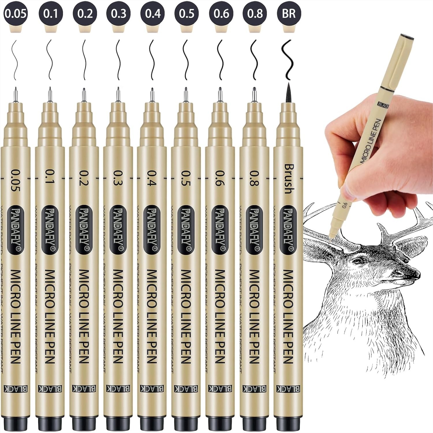 Black Micro-Pen Fineliner Ink  - مراجعة Archive Box Set وسعره