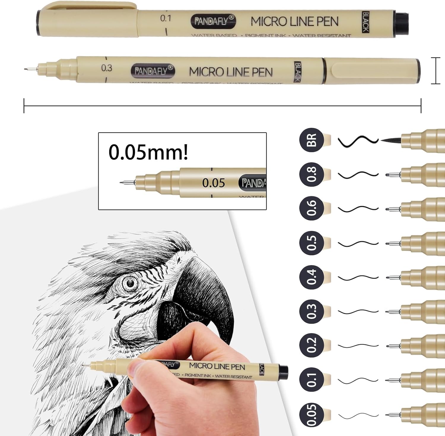 Black Micro-Pen Fineliner Ink  - مراجعة Archive Box Set وسعره
