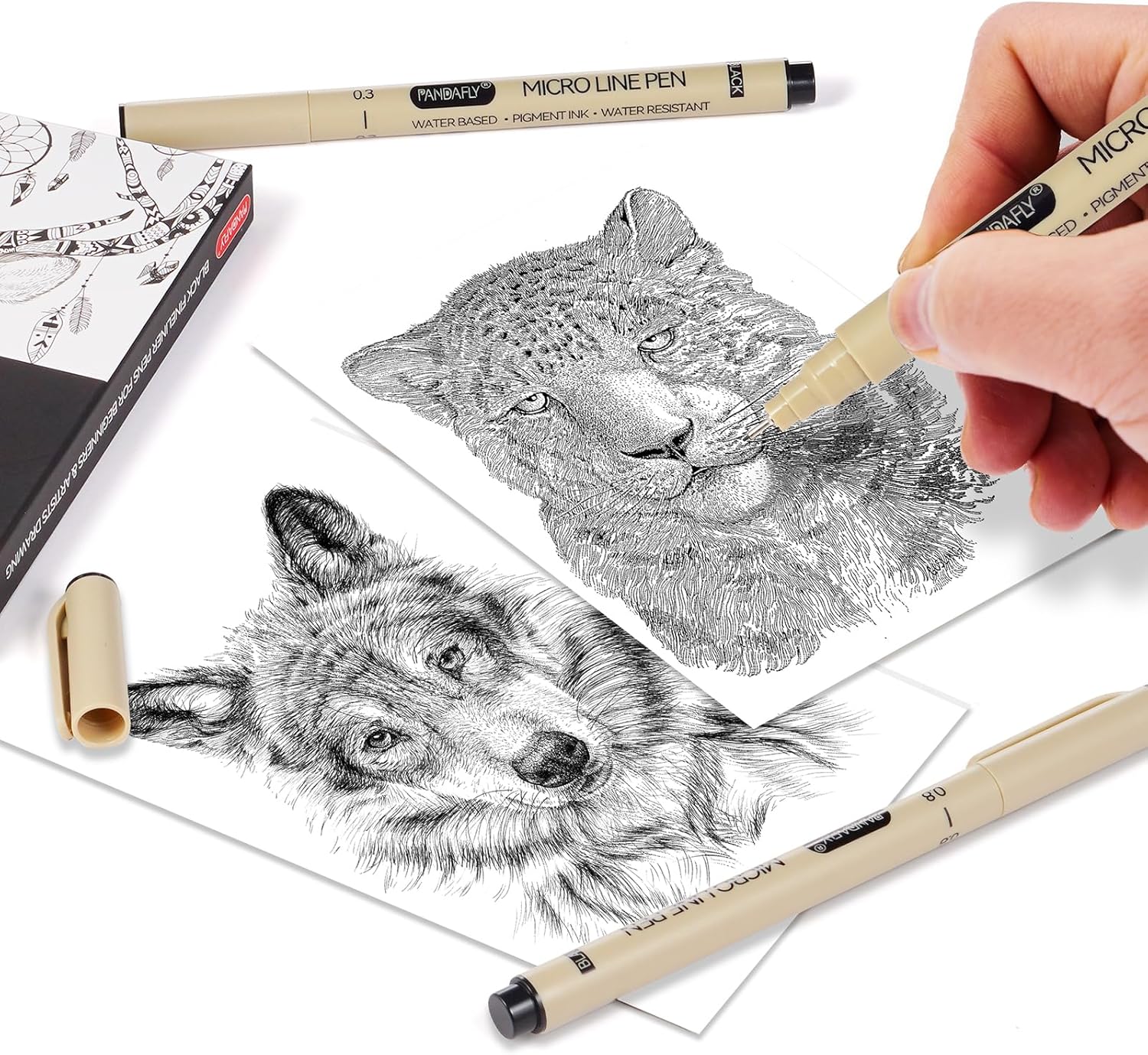 Black Micro-Pen Fineliner Ink  - مراجعة Archive Box Set وسعره
