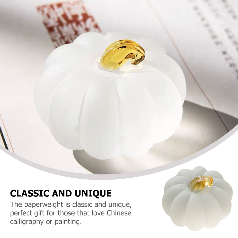 Pumpkin Shape Crystal Glass Pa - مراجعة Paper Weight Crystal وسعره