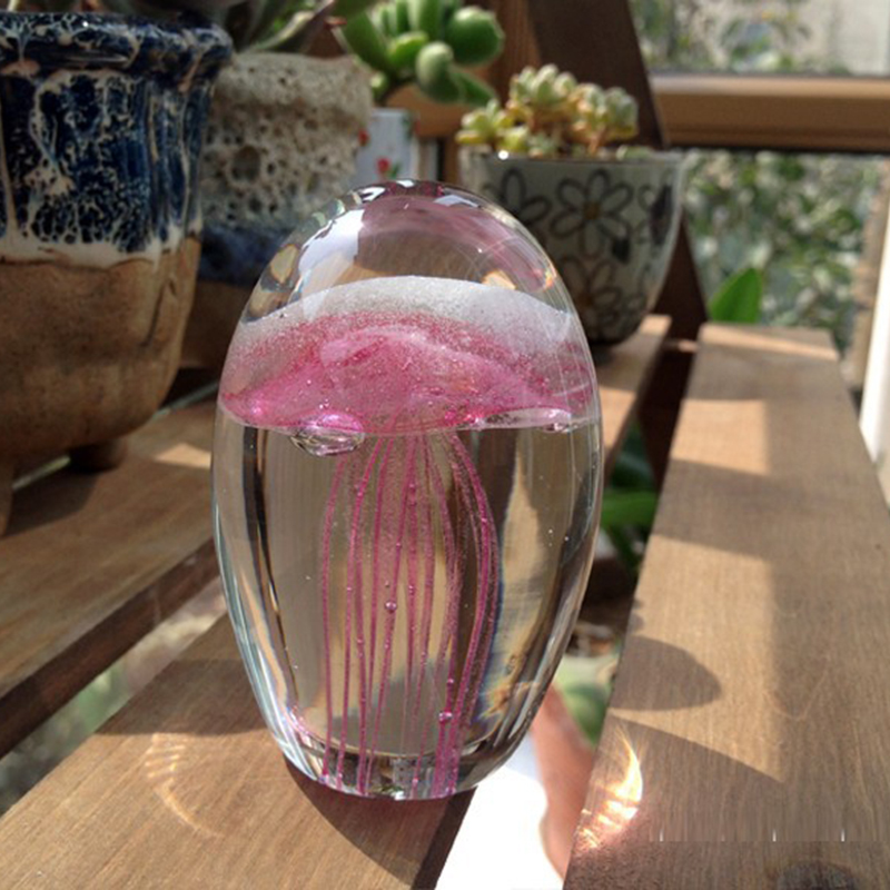 Miniature 3D Jellyfish Crystal - مراجعة Paper Weight Crystal وسعره
