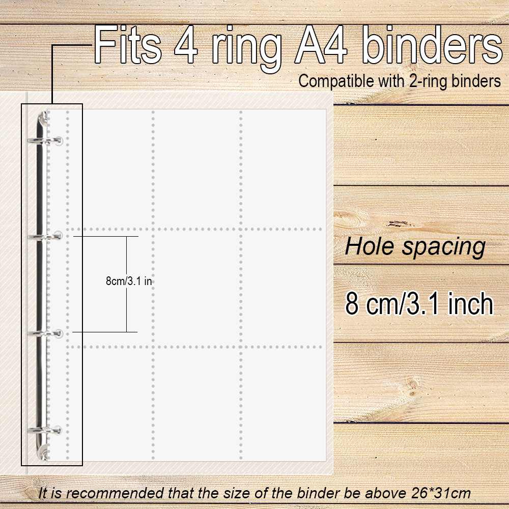 PLRBOK A4 Clear 10 Pcs Photo A - مراجعة Binder A4 Lever وسعره