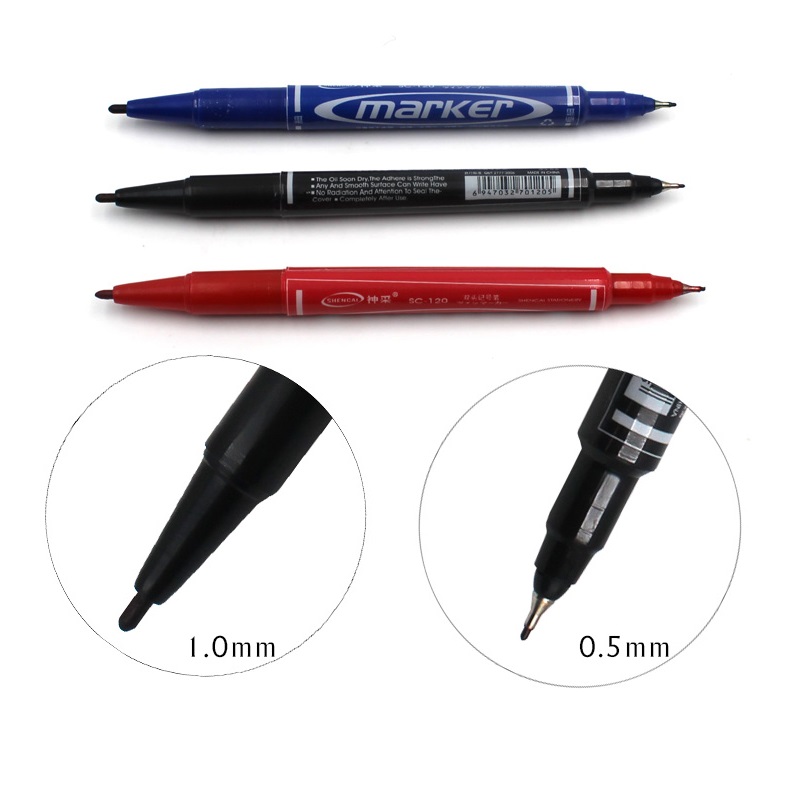 10pcs Dual side color marker p - مراجعة Correction Pen Fine وسعره