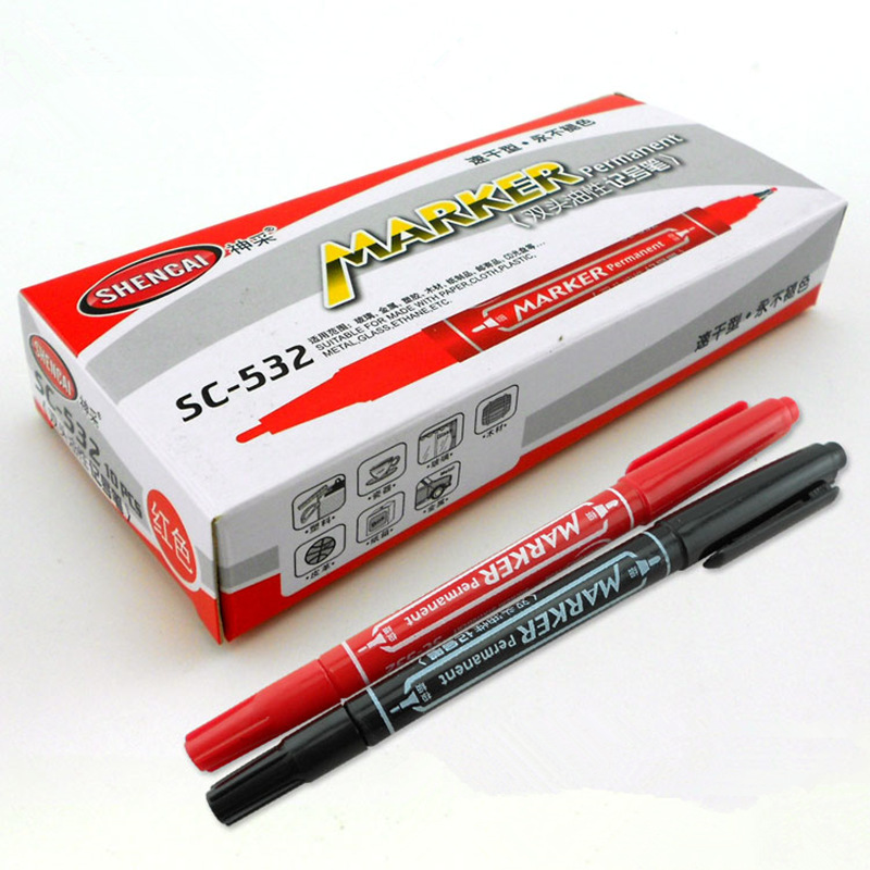 10pcs Dual side color marker p - مراجعة Correction Pen Fine وسعره
