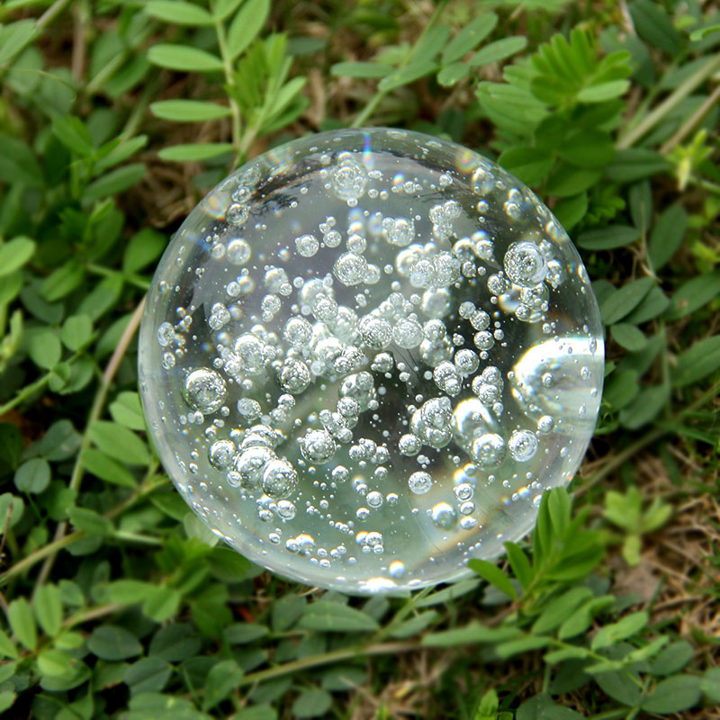 40/60/80MM Clear Bubble Crysta - مراجعة Paper Weight Crystal وسعره