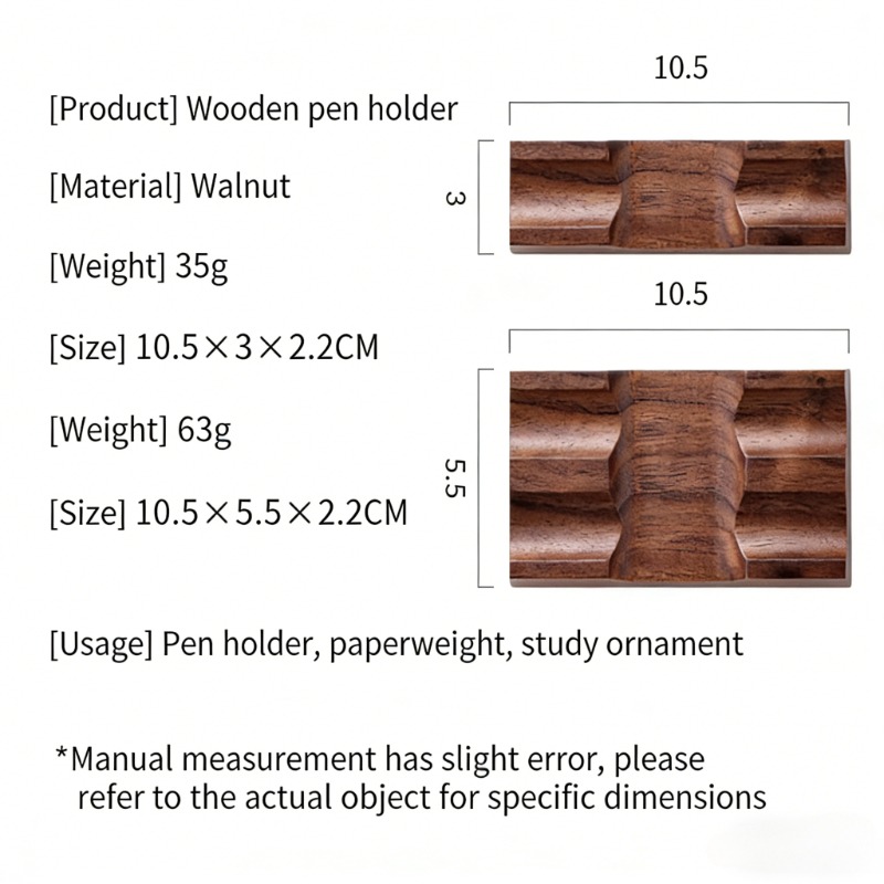 Walnut Wood Pen Holder Stand f - مراجعة Pen Rest Single وسعره