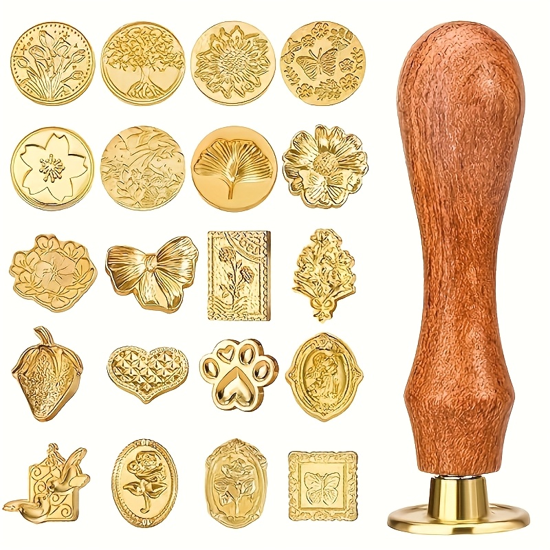 21pc wax stamp set with variou - مراجعة Wax Seal Stamp Set وسعره