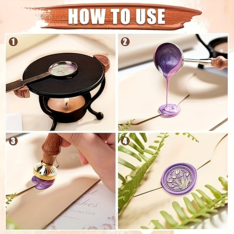 21pc wax stamp set with variou - مراجعة Wax Seal Stamp Set وسعره