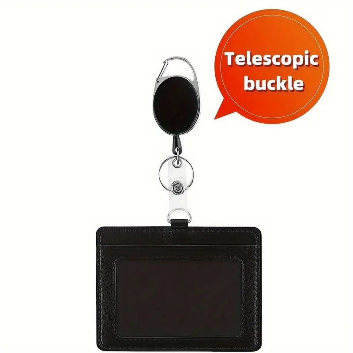 1 pc Horizontal ID badge holde - مراجعة Index Card Holder وسعره