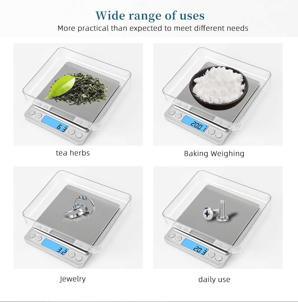 3000g 0.1g Electronic Scale LC - مراجعة Tape Dispenser Weighted وسعره