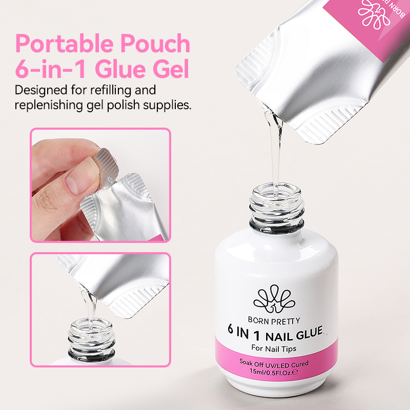BORN PRETTY 15g 6 IN 1 Extensi - مراجعة Gel Refill Pack وسعره