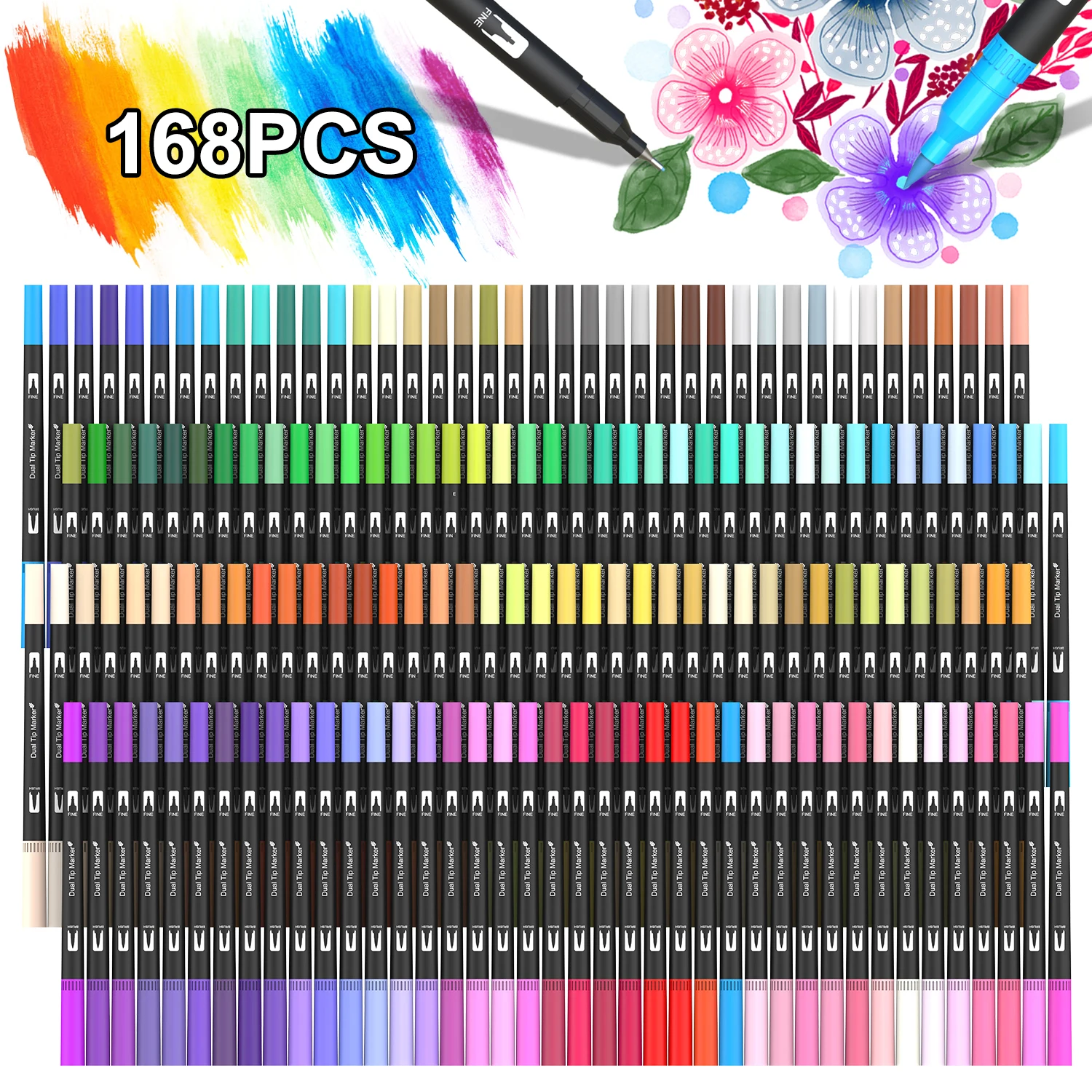 Dual Brush Pens Art Markers, 2 - مراجعة Correction Pen Fine وسعره