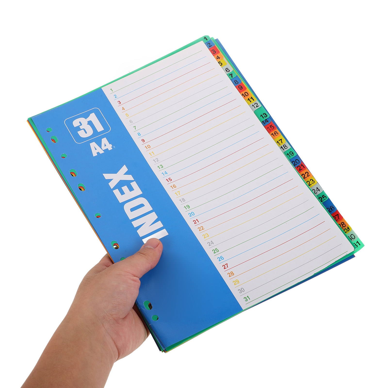 1Set A4 11-Hole PP Index Divid - مراجعة Tab Divider A4 وسعره