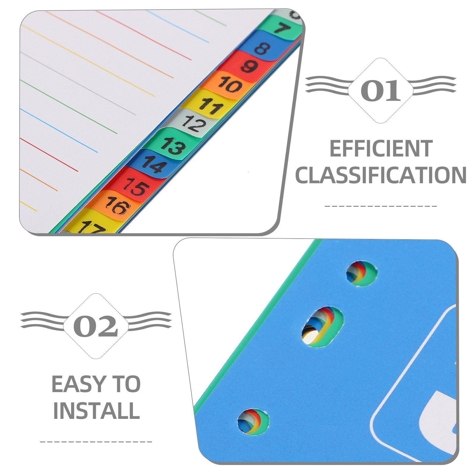 1Set A4 11-Hole PP Index Divid - مراجعة Tab Divider A4 وسعره