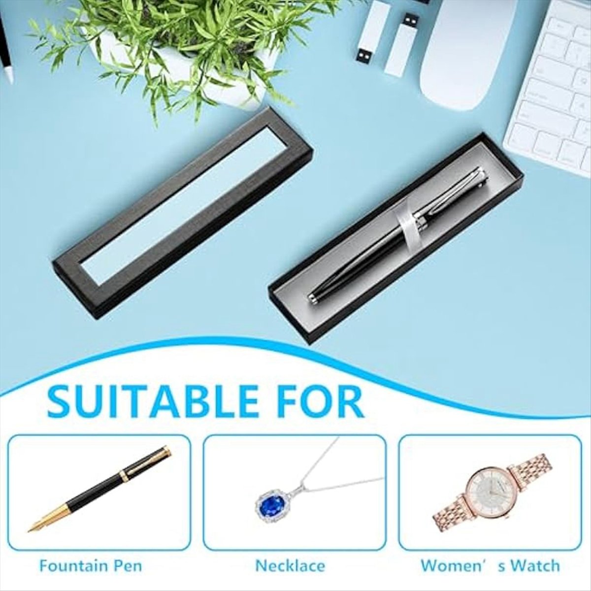 REST 10Pcs Empty Pen Gift Box  - مراجعة Pen Rest Single وسعره