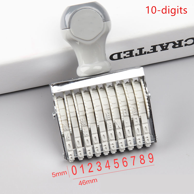 Portable 8/10 Digits Number St - مراجعة Rubber Date Stamp وسعره