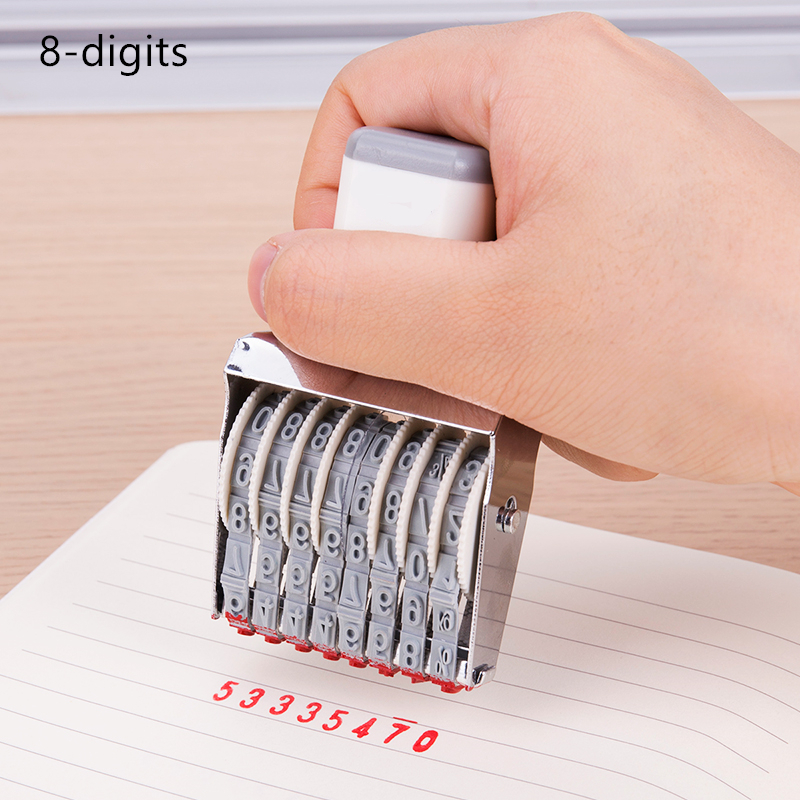 Portable 8/10 Digits Number St - مراجعة Rubber Date Stamp وسعره