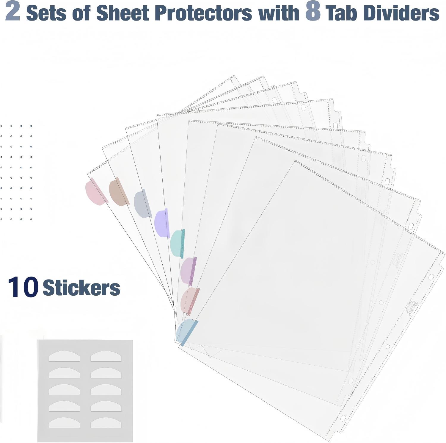 A4 Clear Sheet Protectors with - مراجعة Tab Divider A4 وسعره