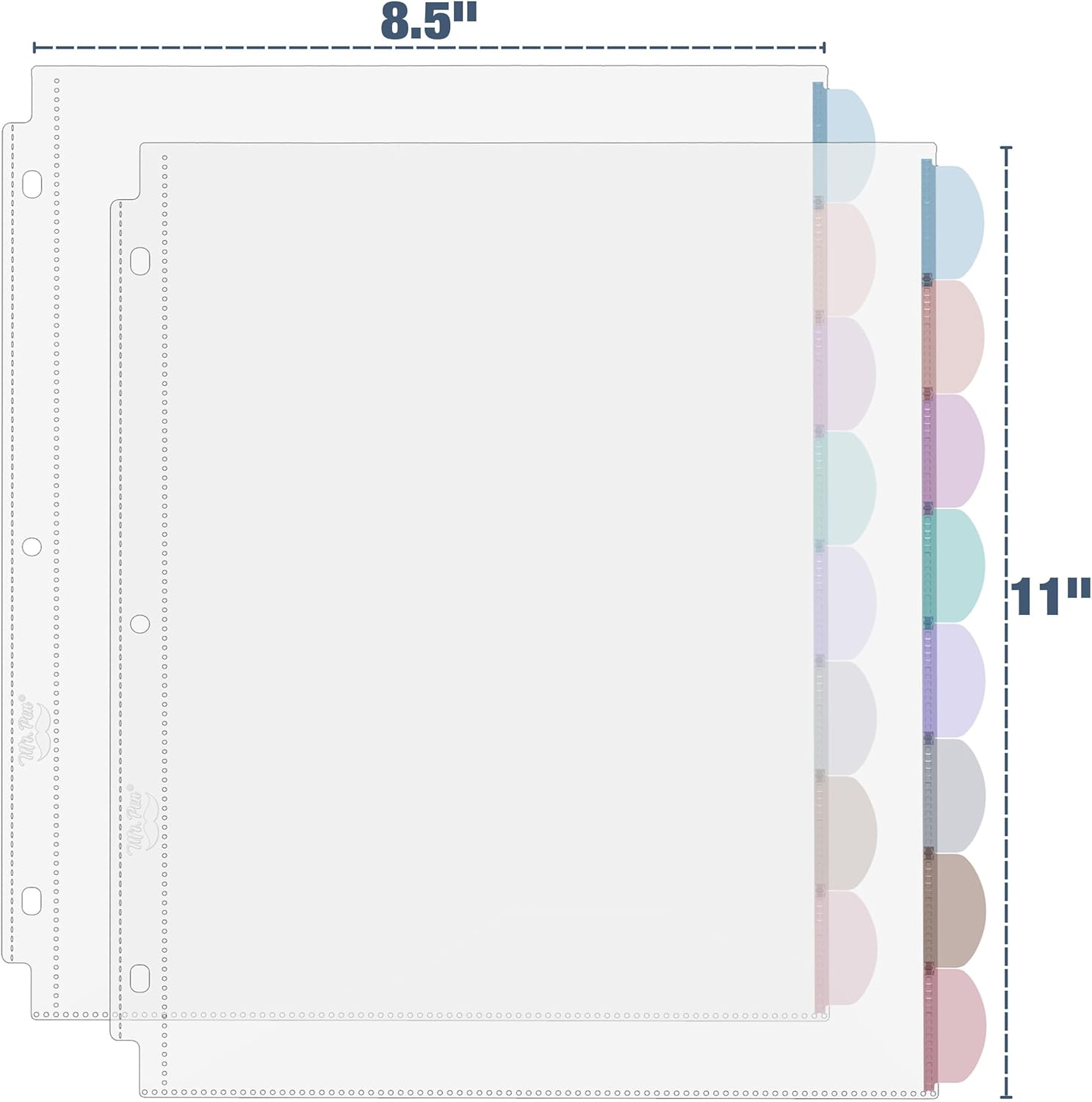 A4 Clear Sheet Protectors with - مراجعة Tab Divider A4 وسعره